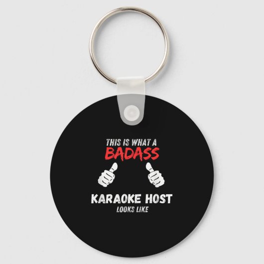 Karaoke Grappig Dit Is Hoe Een Slecht Karaoke Host Sleutelhanger (Voorkant)