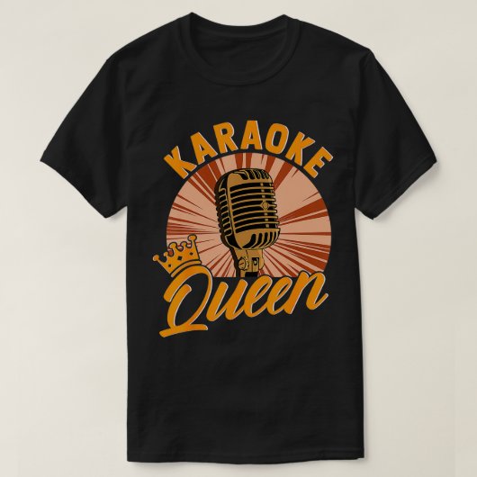 Karaoke Grappig Zingen Muziek Sing Along Gift T-shirt (Design voorkant)