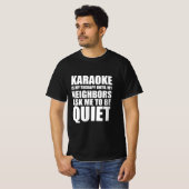Karaoke grappige quote t-shirt (Voorkant volledig)