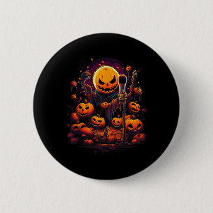Karaoke Halloween Custom Graphic T - shirts voor M Ronde Button 5,7 Cm