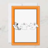 Karaoke Halloween Party Happy Ghosts Aangepast Kaart (Achterkant)