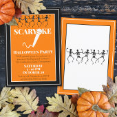 Karaoke Halloween Party Skeletons Custom Kaart