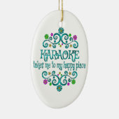 Karaoke Happy Place Keramisch Ornament (Rechts)