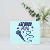 Karaoke Hero Briefkaart (Staand voorkant)