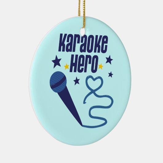 Karaoke Hero Keramisch Ornament (Rechts)