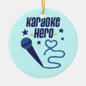 Karaoke Hero Keramisch Ornament (Voorkant)