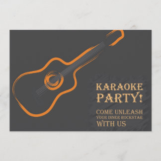 Karaoke Invitation Kaart