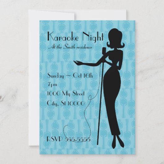 Karaoke Kaart (Voorkant)