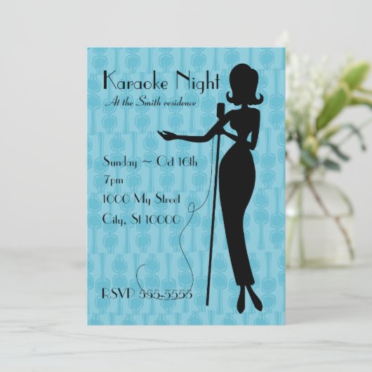 Karaoke Kaart (Staand voorkant)