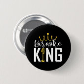 Karaoke King Funnyingers Music Makers Ronde Button 5,7 Cm (Voorkant /achterkant)