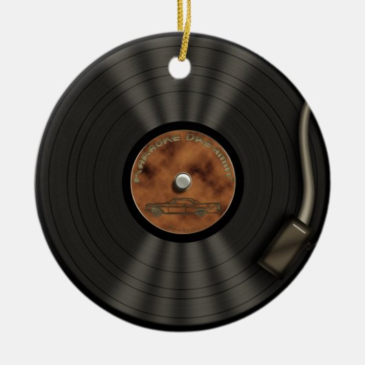 Karaoke King LP Vinyl Record Ornament (Voorkant)