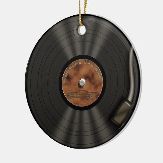 Karaoke King LP Vinyl Record Ornament (Links)