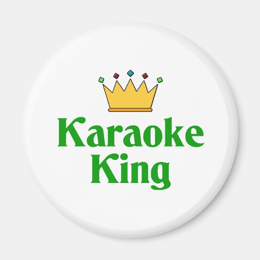 Karaoke King Magneet (Voorkant)