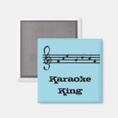Karaoke King - magneet (Voorkant / Achterkant)