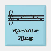 Karaoke King - magnet (Voorkant)