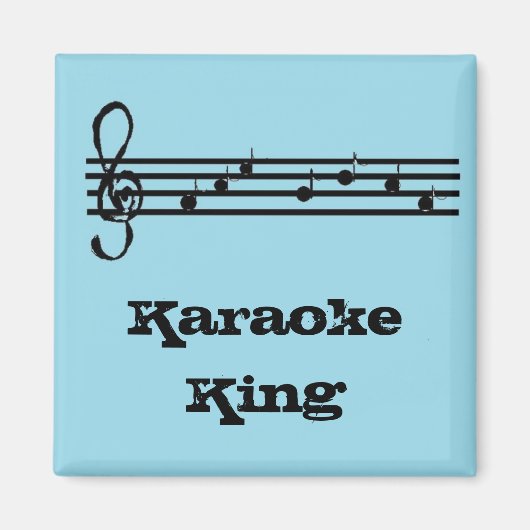 Karaoke King - magnet (Voorkant)