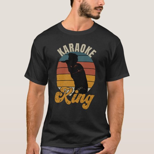 Karaoke King Retro T-shirt (Voorkant)