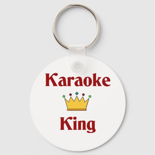 Karaoke King Sleutelhanger (Voorkant)