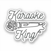 KARAOKE KING STICKER (Voorkant)