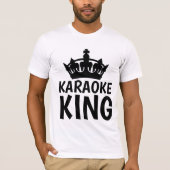 KARAOKE KING T-shirts & overhemden (Voorkant)