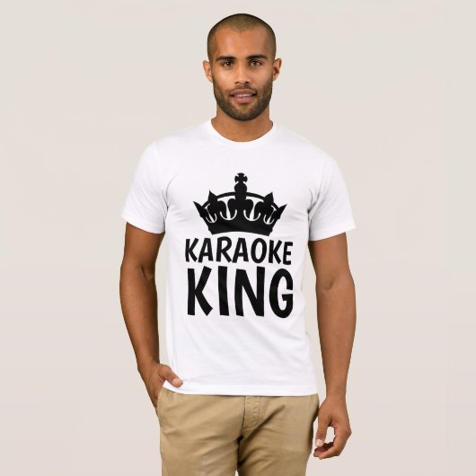 KARAOKE KING T-shirts & overhemden (Voorkant volledig)