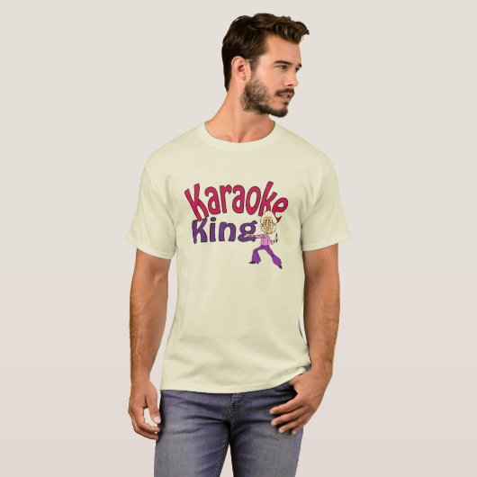 Karaoke Koning T-shirt (Voorkant volledig)