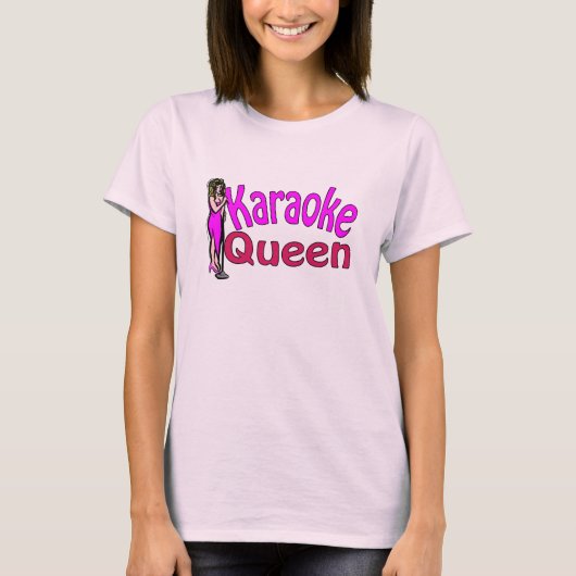 Karaoke Koningin T-shirt (Voorkant)