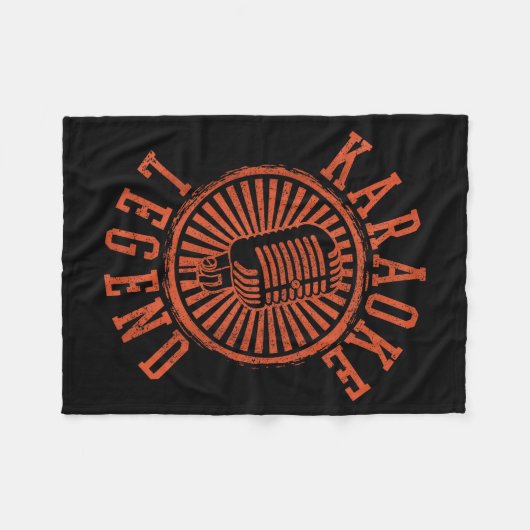 Karaoke Legend - Singing Microphone Party Singer G Fleece Deken (Voorkant (Horizontaal))