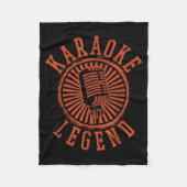 Karaoke Legend - Singing Microphone Party Singer G Fleece Deken (Voorkant)