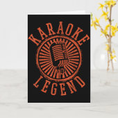 Karaoke Legend - Singing Microphone Party Singer G Kaart (Gele Bloem)