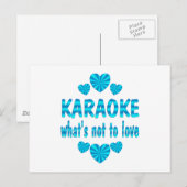 KARAOKE LOVE BRIEFKAART (Voorkant / Achterkant)