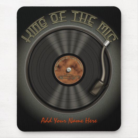 Karaoke LP Vinyl Record Mousepad Muismat (Voorkant)