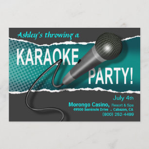Karaoke Meidenavond Feestavond Kaart
