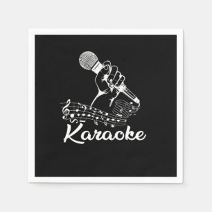Karaoke Mic Muzieknoten Microphone Singing Gift Servet