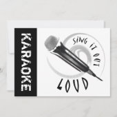 Karaoke Microphone Sing it out LOUD Kaart (Voorkant)