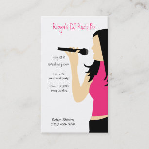 Karaoke Music DJ Service Visitekaartje