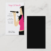 Karaoke Music DJ Service Visitekaartje (Voorkant / Achterkant)