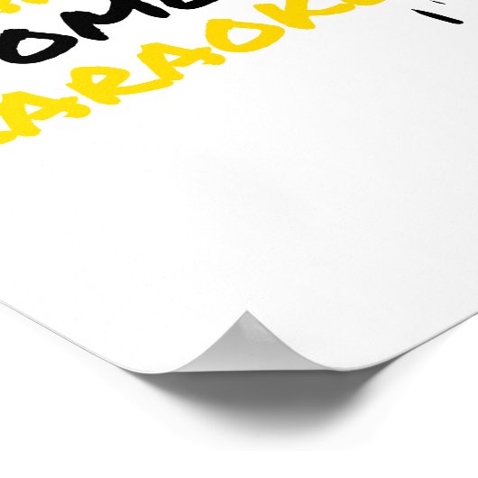 Karaoke-muziekmicrofoon Poster (Hoek)