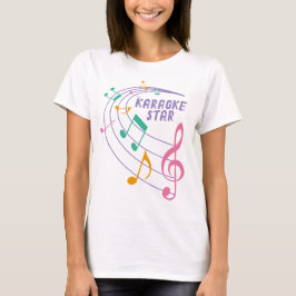  Karaoke Muziekster T-shirt