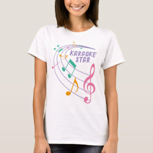  Karaoke Muziekster T-shirt