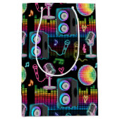 Karaoke Neon Glow Singing Music Party Medium Cadeauzakje (Voorkant)