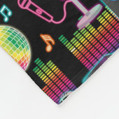 Karaoke Neon Glow Zingen Muziek Feest Fleece Deken (Hoek)