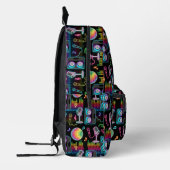 Karaoke Neon Glow Zingende Muziek Feest Meisje Bedrukte Rugzak (Links)