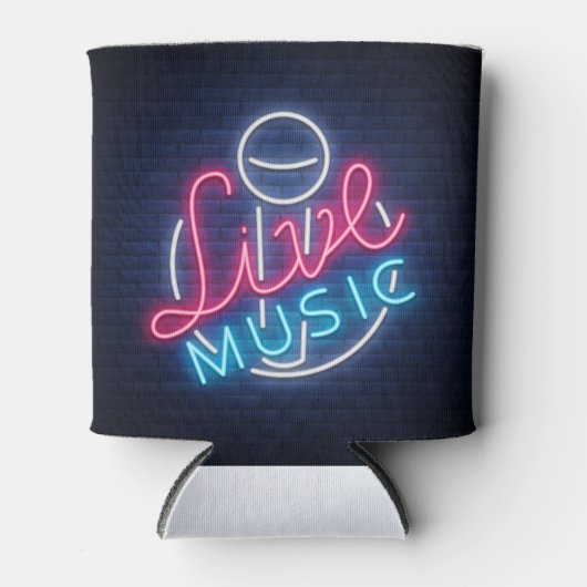 Karaoke Neon Lighting Curved Word Art Word Text Blikjeskoeler (Voorkant)