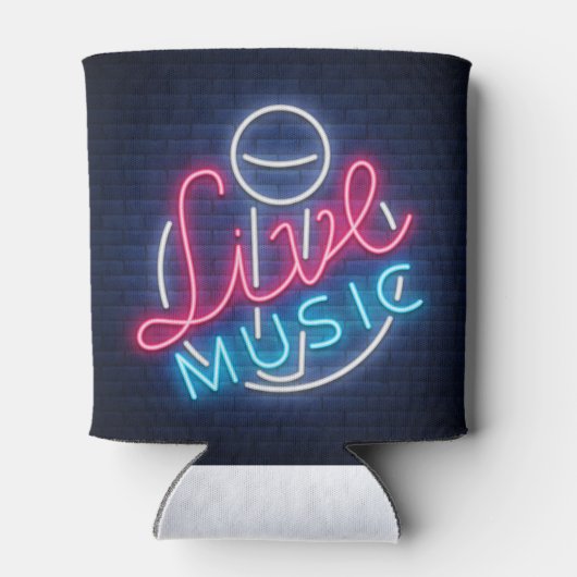 Karaoke Neon Lighting Curved Word Art Word Text Blikjeskoeler (Achterkant)