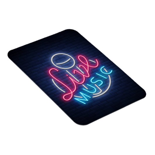 Karaoke Neon Lighting Curved Word Art Word Text Magneet (Rechterzijde)