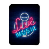 Karaoke Neon Lighting Curved Word Art Word Text Magneet (Verticaal)