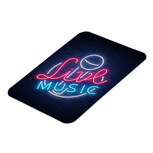 Karaoke Neon Lighting Curved Word Art Word Text Magneet (Linkerzijde)