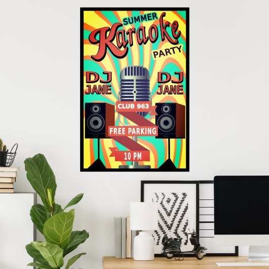 karaoke night  poster (Thuiskantoor)