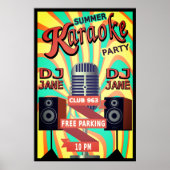 karaoke night  poster (Voorkant)